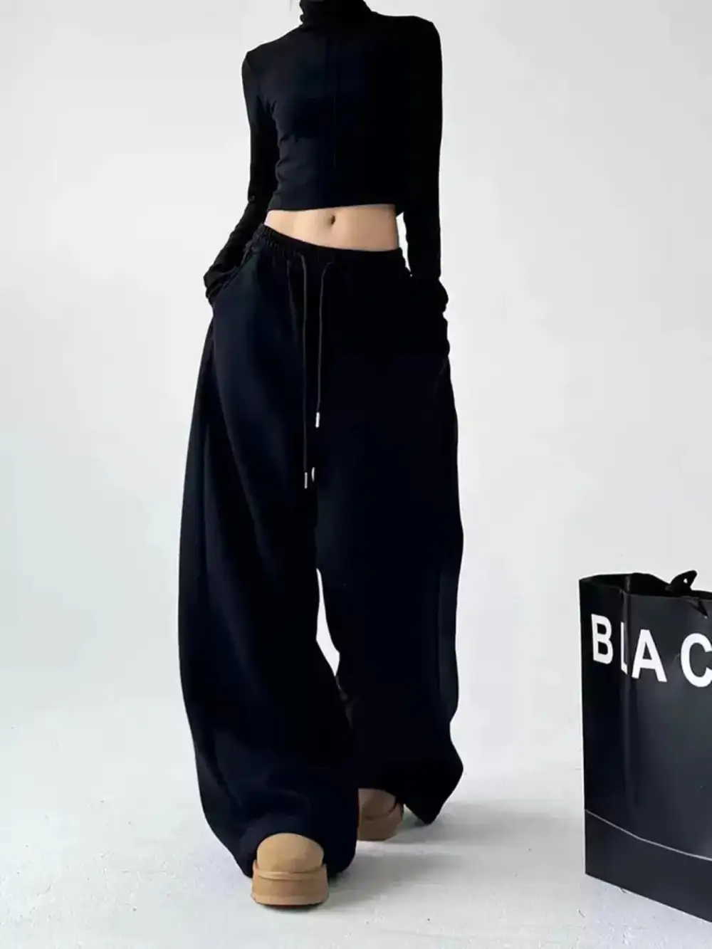 Wide Leg Modern Trousers