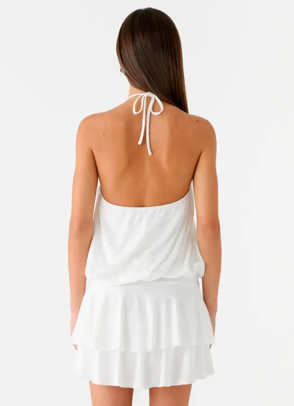 Sleek Belted Mini Dress