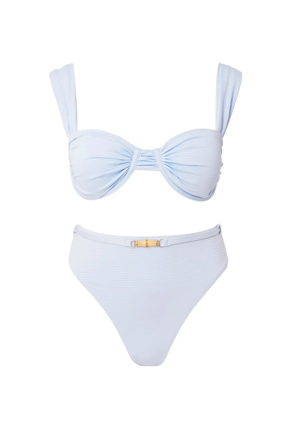 Printed High Waisted Bikini Bottoms