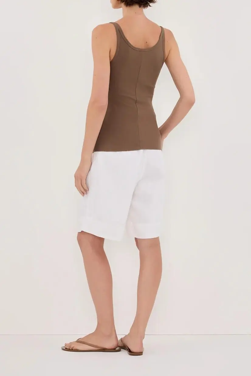 LOW SCOOP KNIT TANK