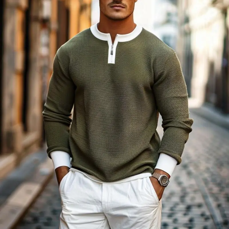 Ribbed Crew Sweater