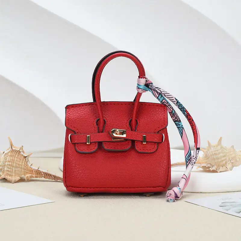 Mini Platinum Bag Pendant Keychain Earphone Accessory