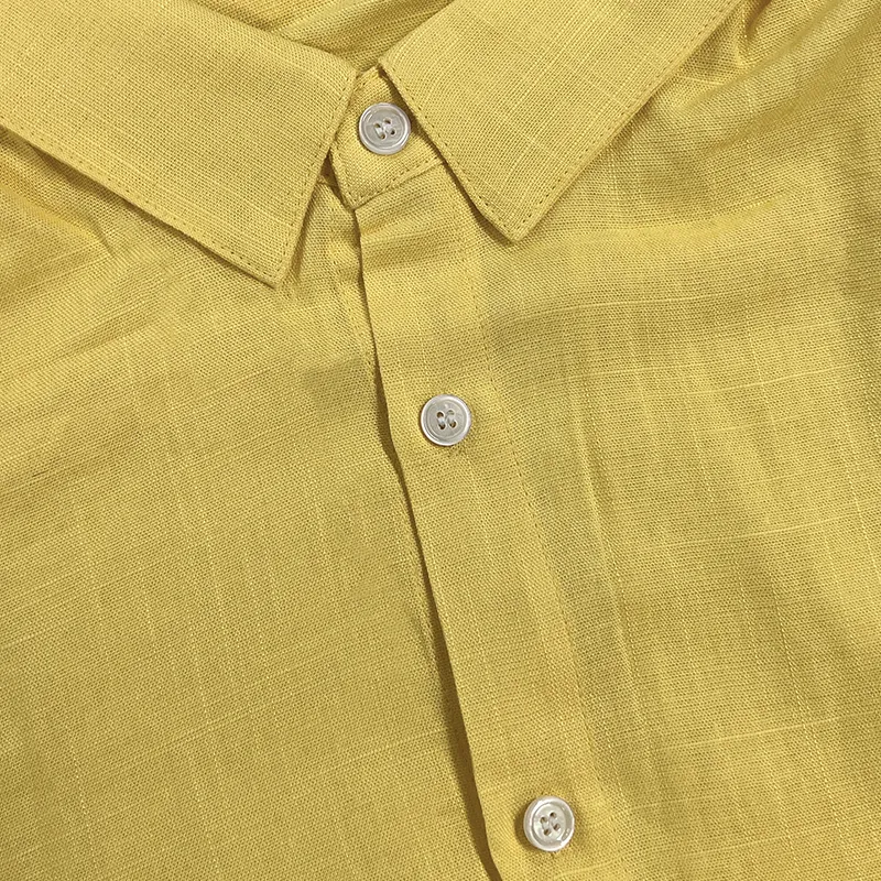 Linen Easy Collar Shirt