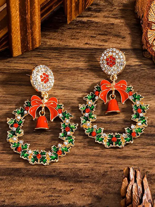 Lustrous Abstract Accent Earrings