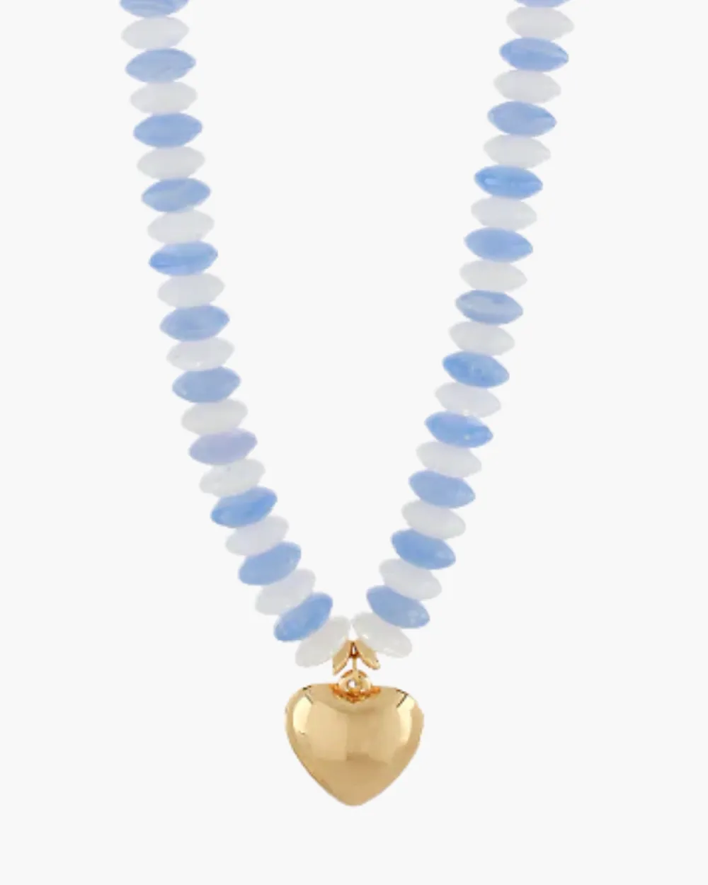 Textured Puffy Heart Necklace