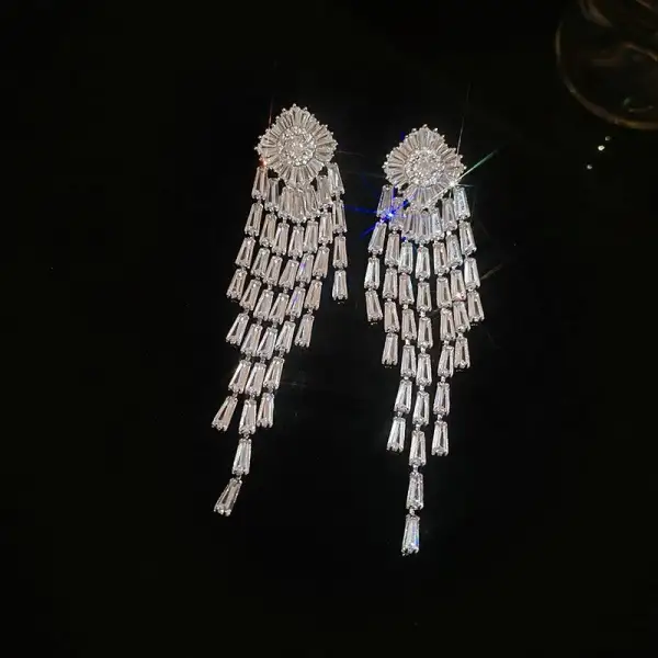 Statement Tassel Drop Earrings