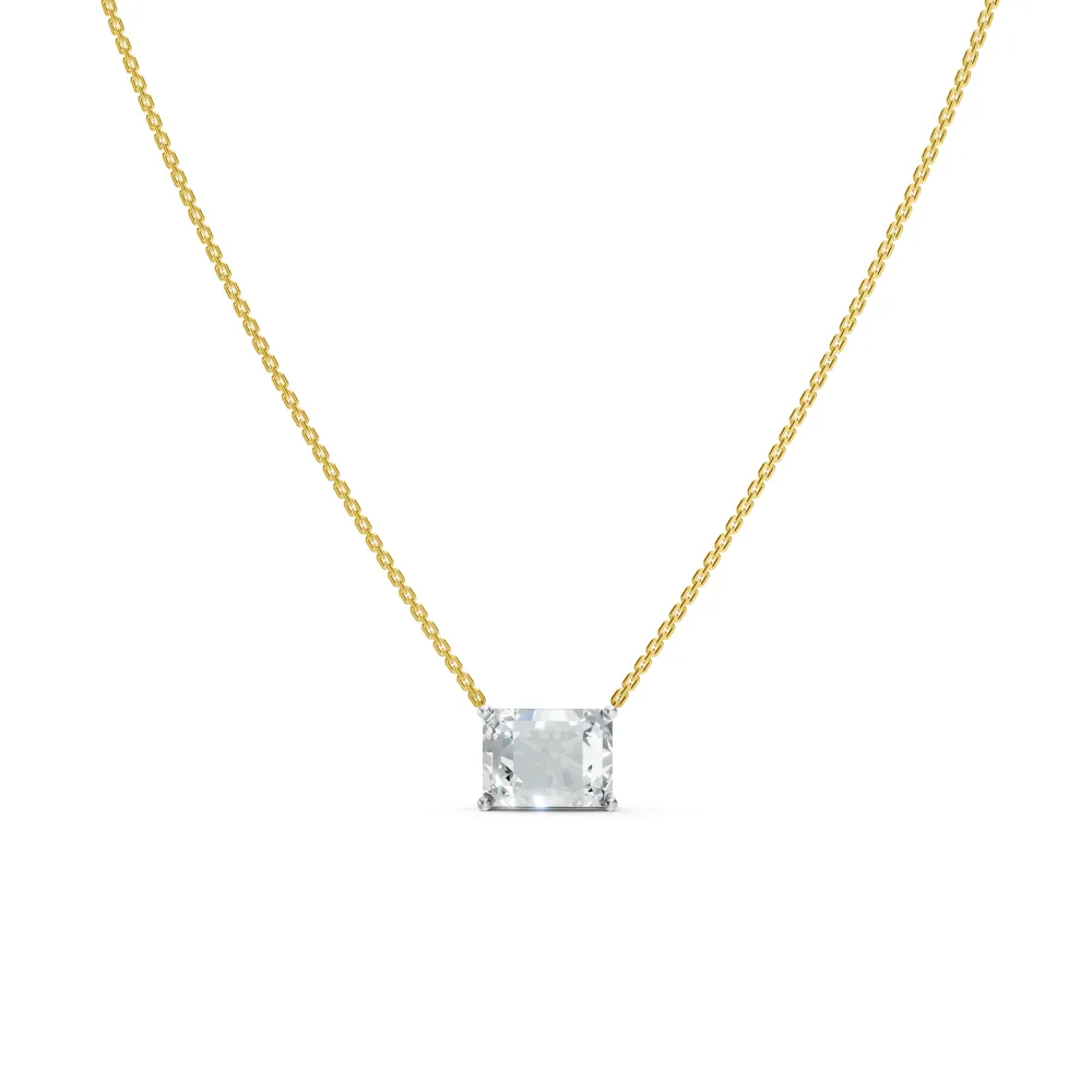 Geometric Square Pendant Necklace
