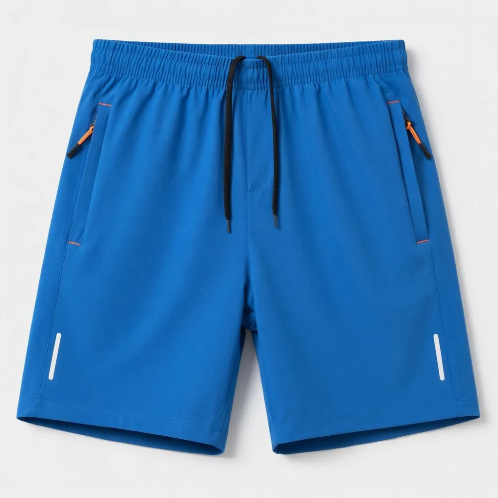 Men's 5-Pack Quick-Dry Slim-Fit Solid-Color Athletic Shorts