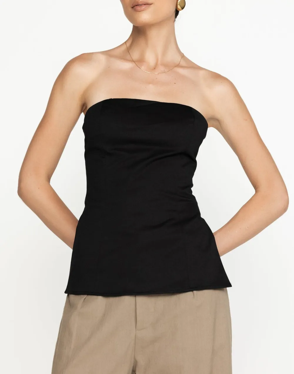 Designer Side Slit Off-Shoulder Top