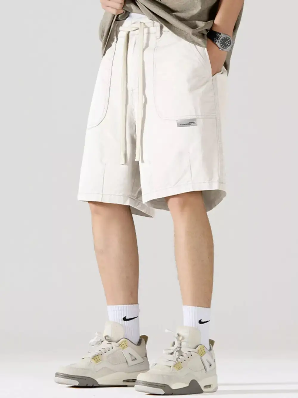 Cargo Drawstring Shorts