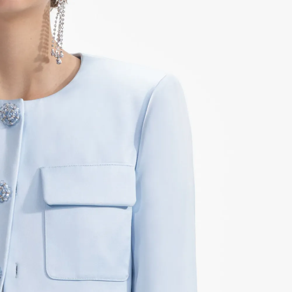 Blue Satin Jacket