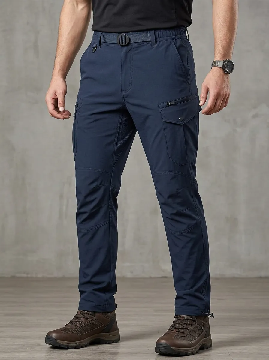 Men's Multi-Pocket Quick-Dry D-Ring Cargo Pants