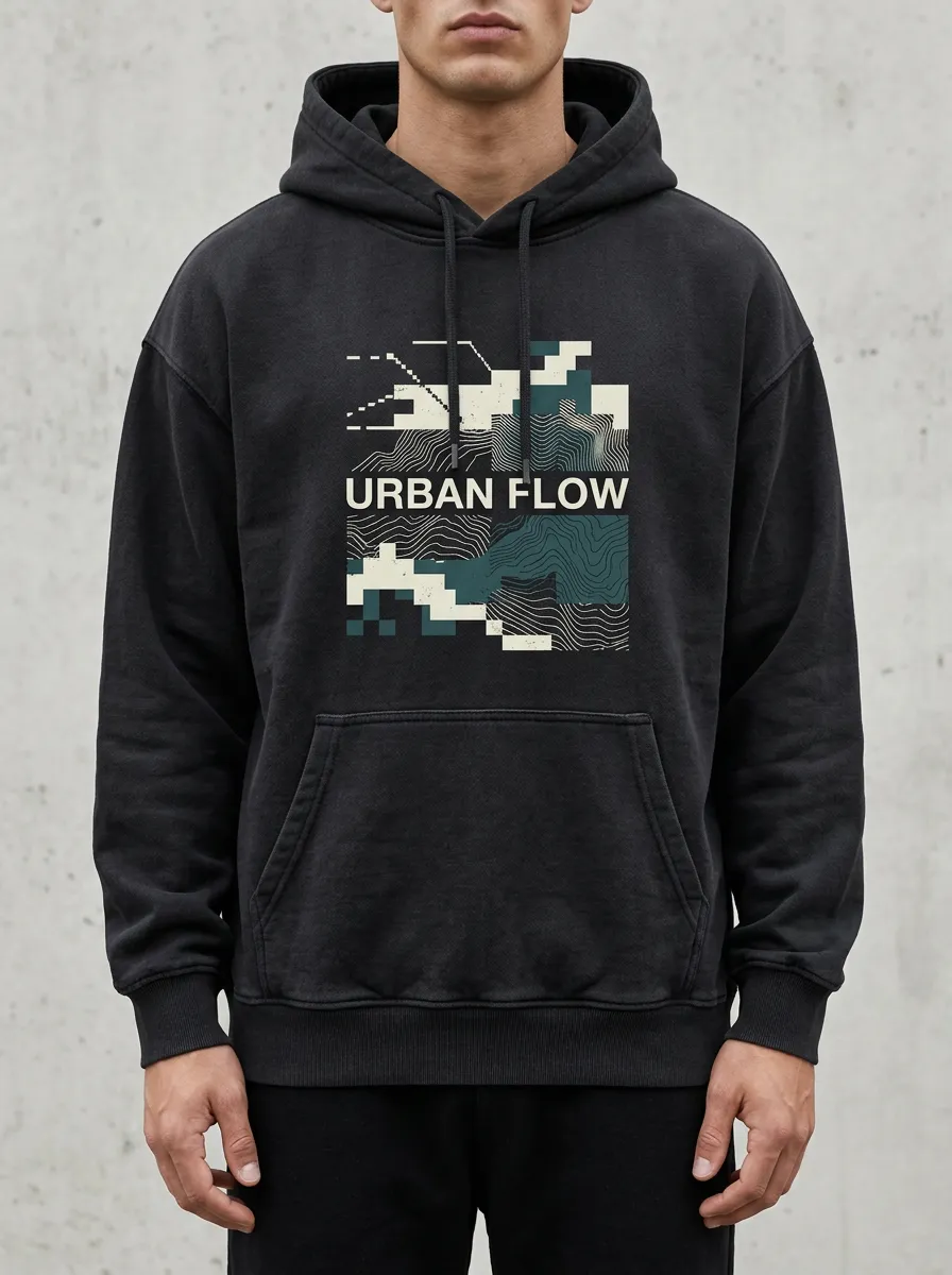 Geometric Geometric Abstract Men's Graphic Hoodie