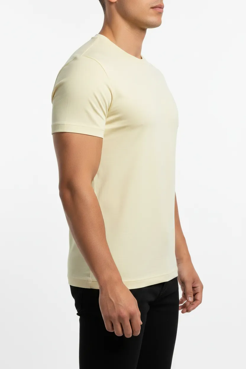 Modern Round Neck Crew Neck Cotton T-Shirt