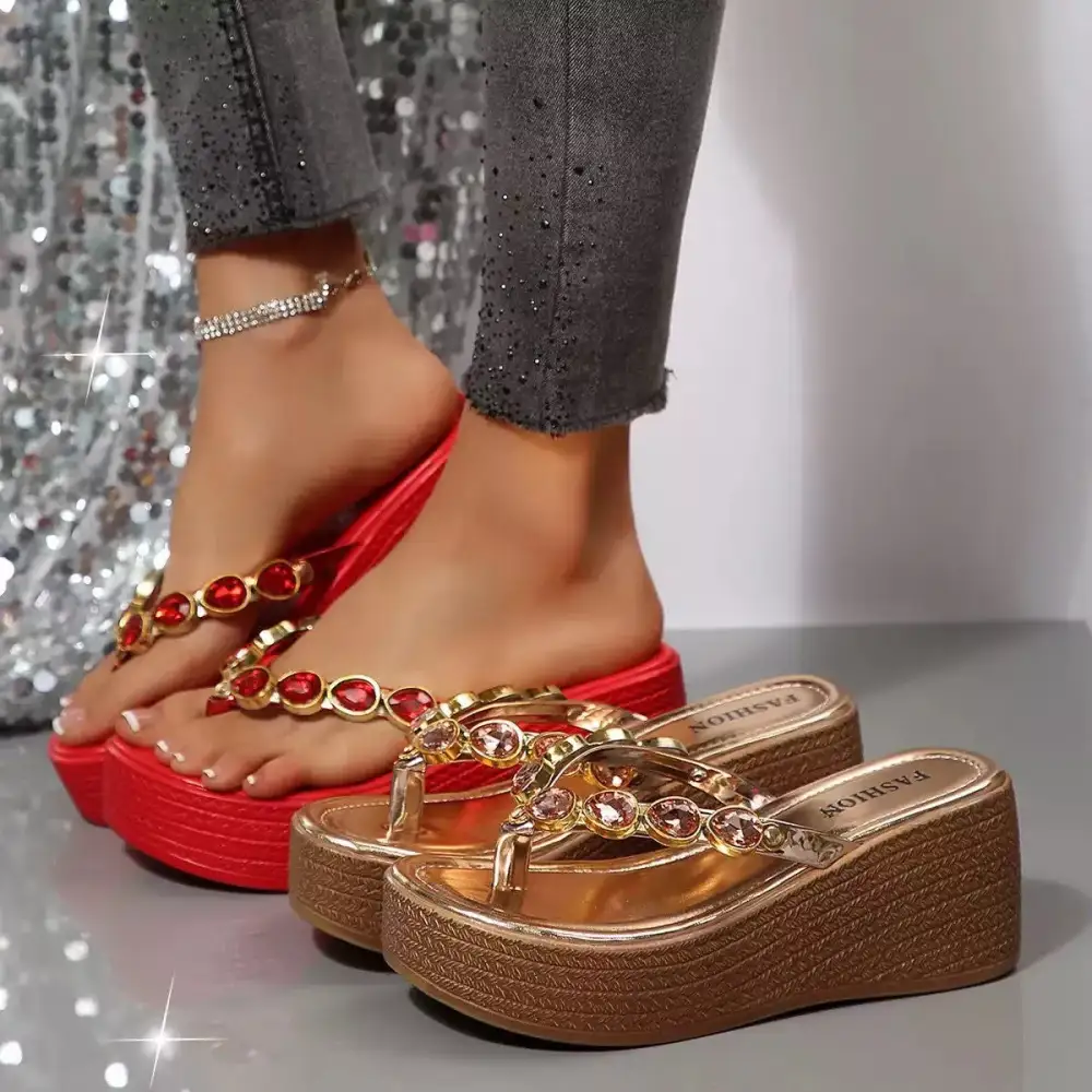 Casual Toe Post Wedge Sandals