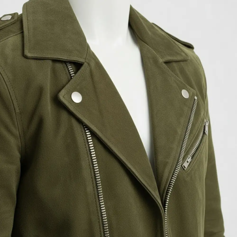 Suede Biker Western Multi Pocket Jacket