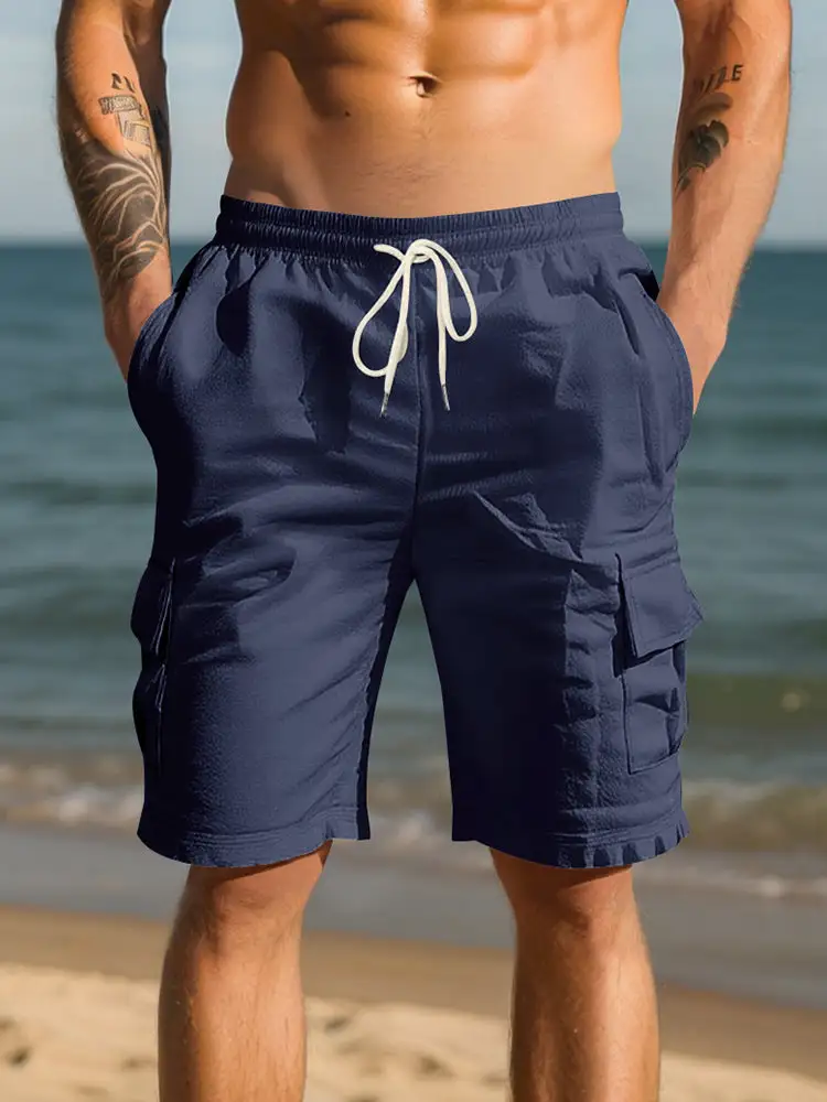 Breathable Cotton Cargo Shorts