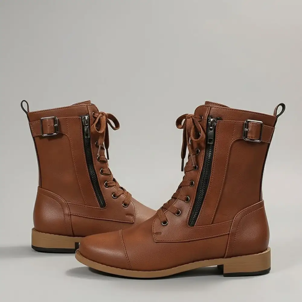 Orthopedic Ankle Boots Side Zipper Apparel