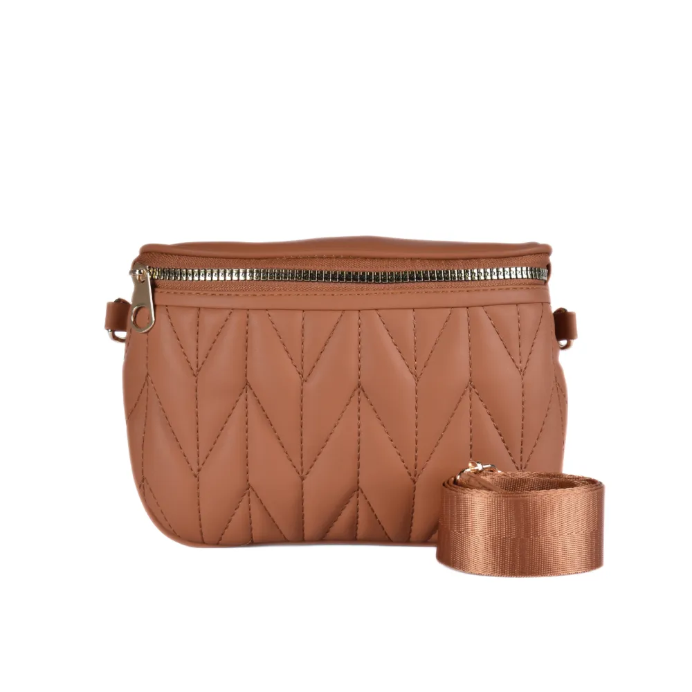 Modern Leather Compact Crossbody Bag
