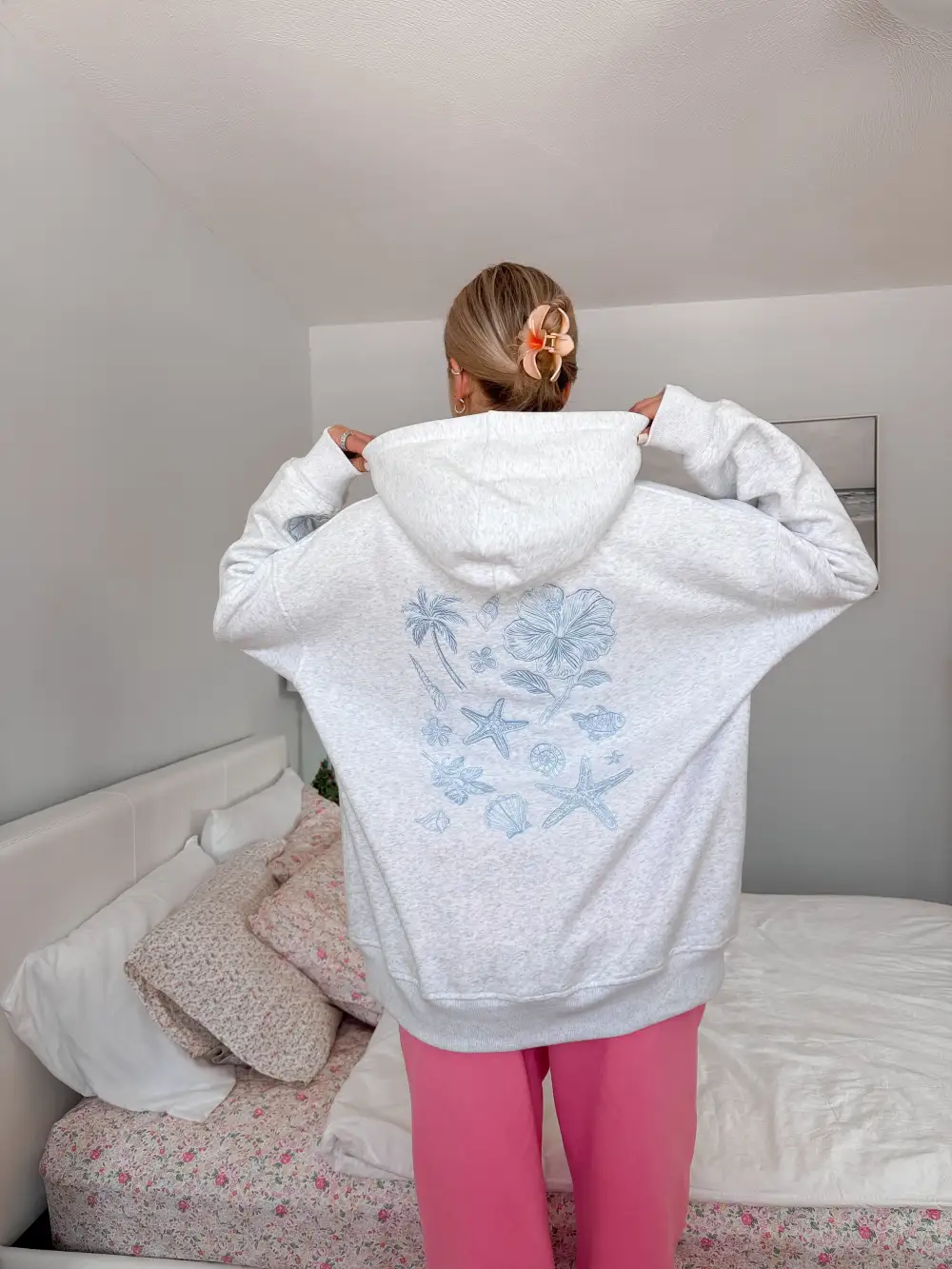 Tropical Embroider Hoodie