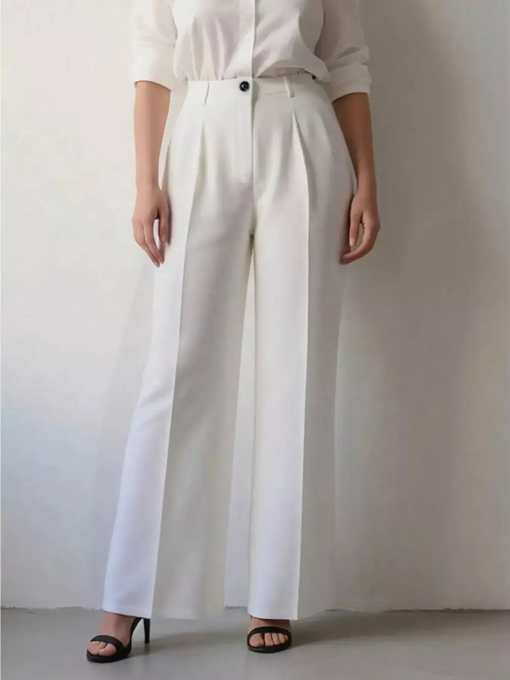 Lightweight High Waisted Wide Leg Pants