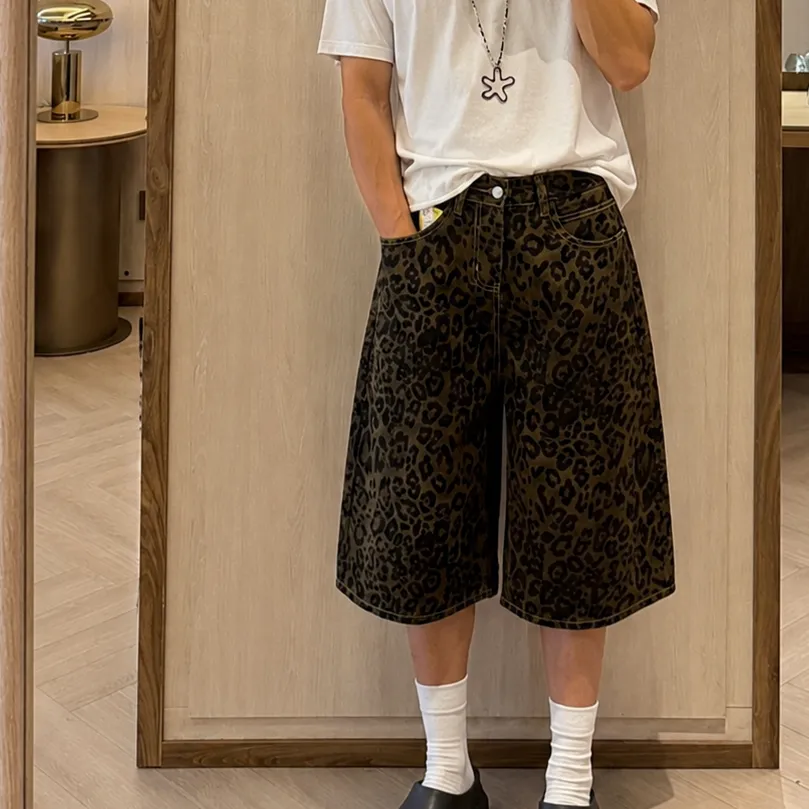 Leopard Denim Jorts
