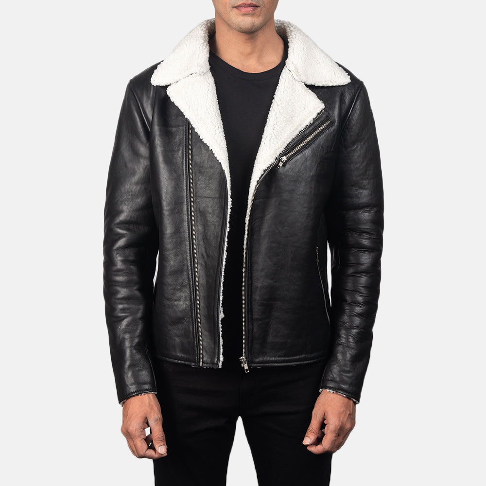 Men's Leather Shearling Jacket