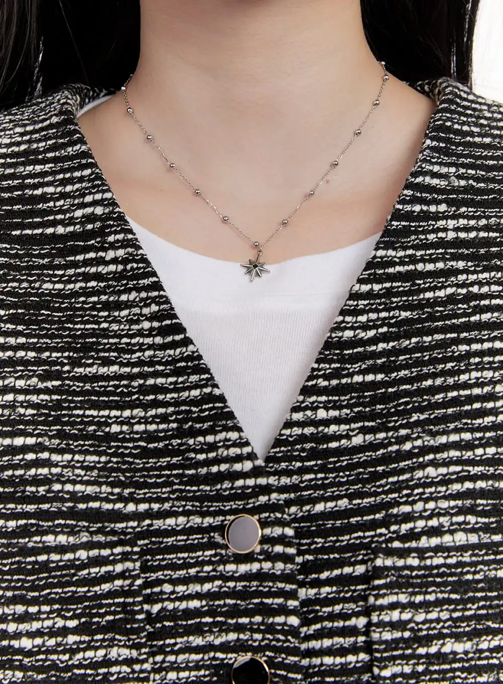 Stainless-Steel Sun Necklace