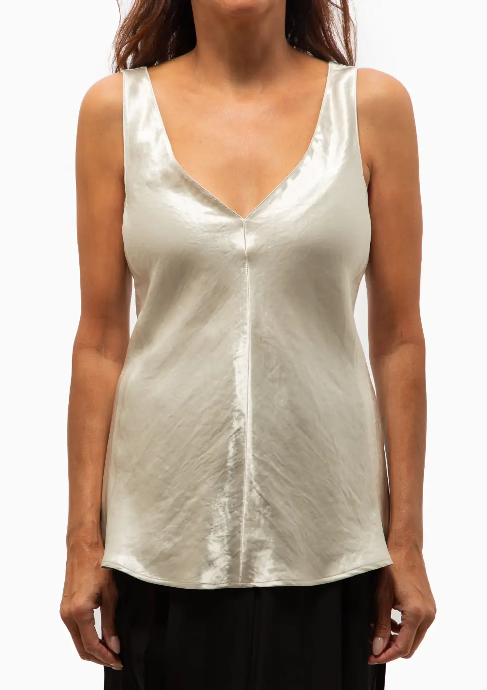 Deep V Sleeveless Tunic