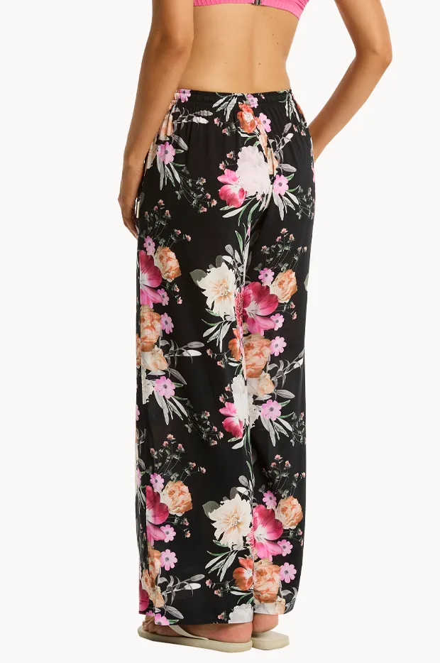 Relaxed Viscose Straight Pants