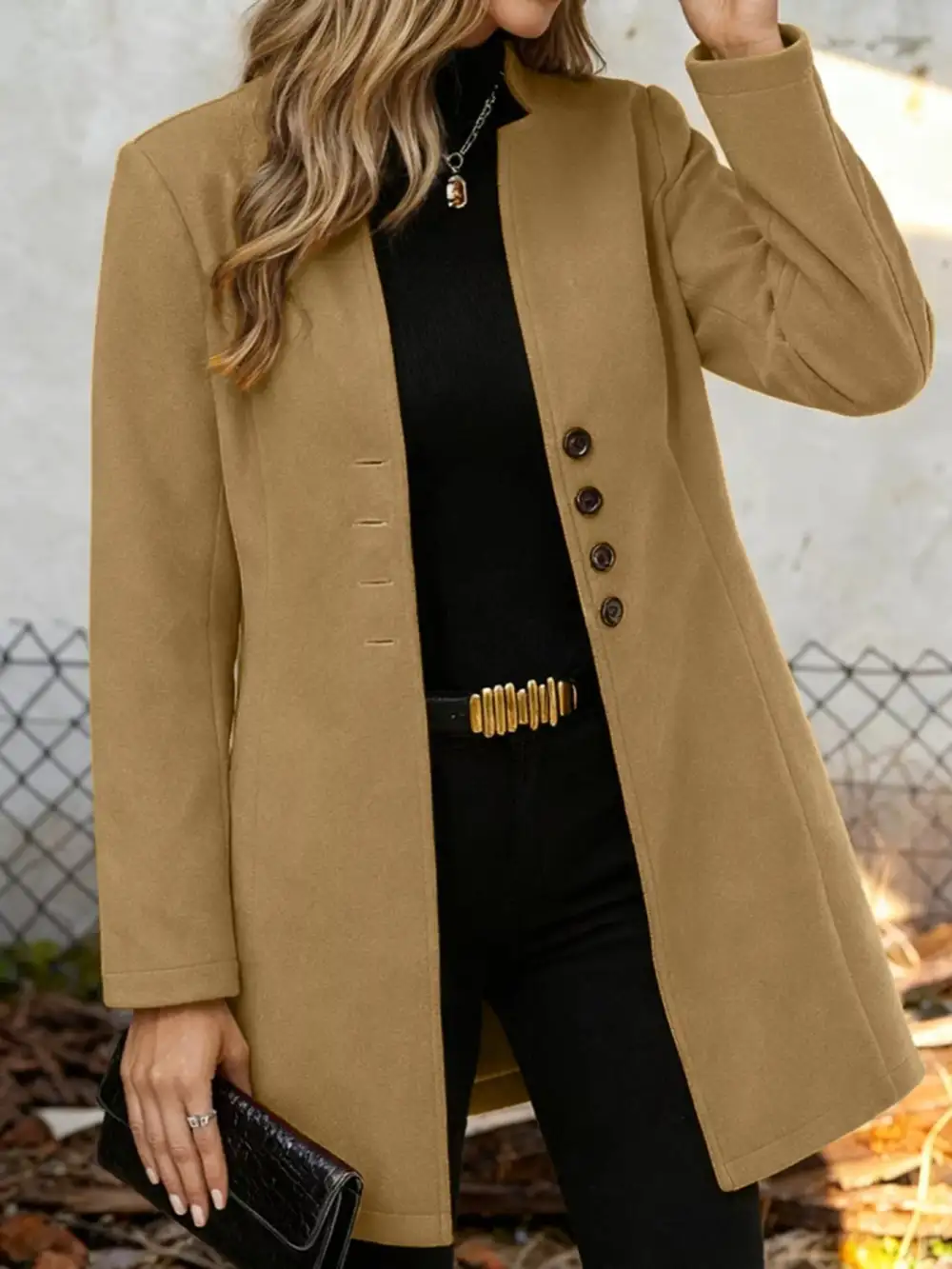 Button-down Longline Outerwear