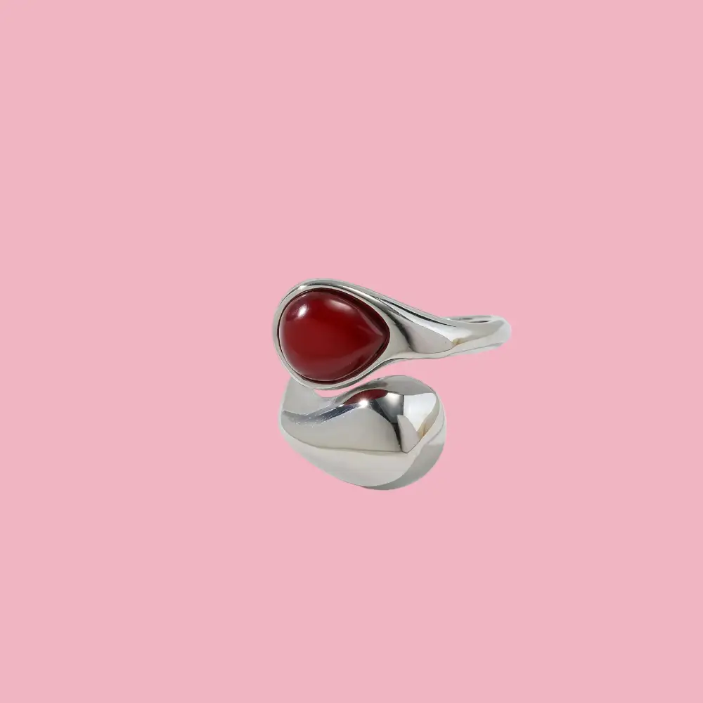 Contemporary Pearl Accent Ring