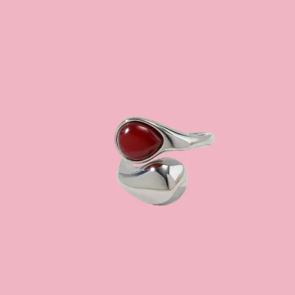 Contemporary Pearl Accent Ring