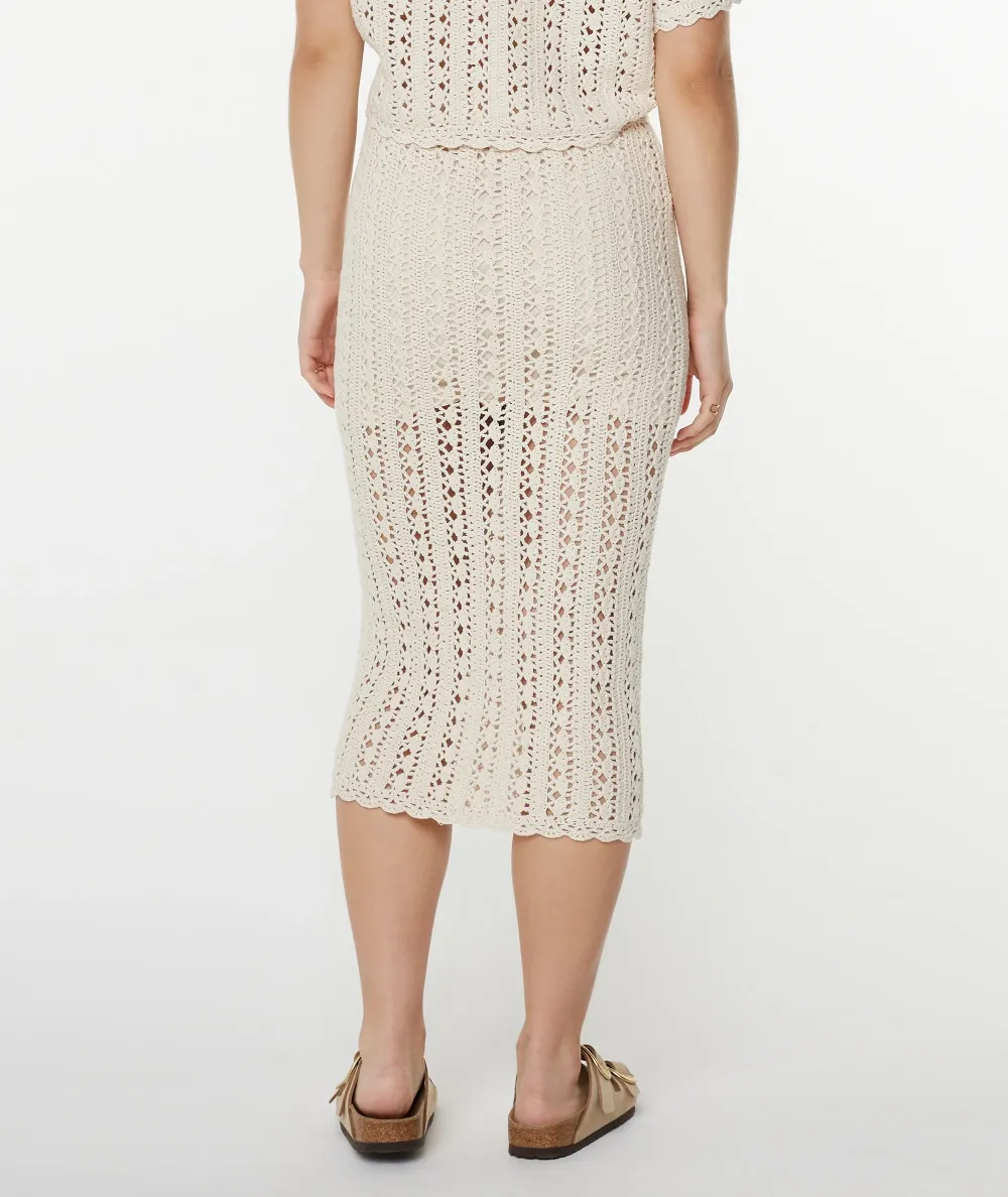 Ribbed Knitted Ladies' Skirt