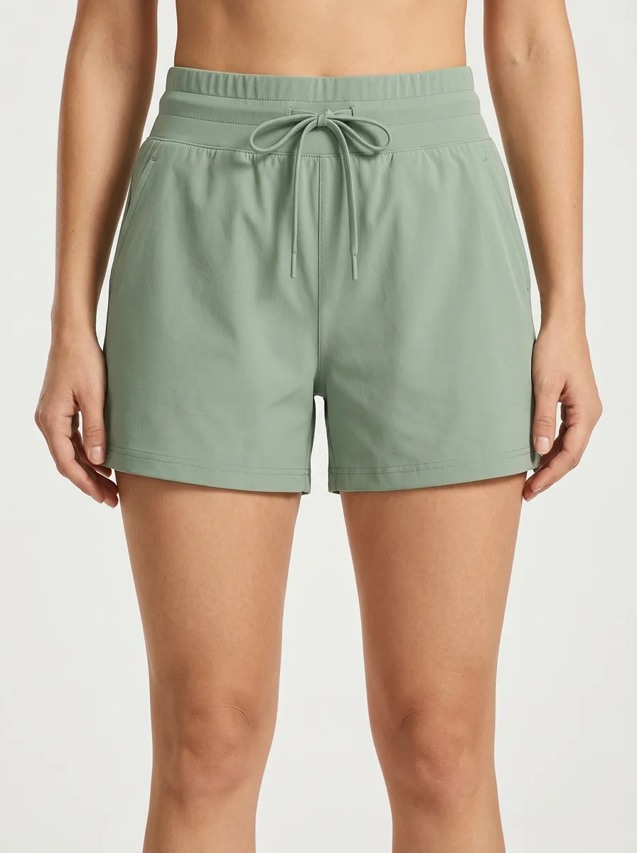 Women's Minimal Drawstring Athletic Shorts