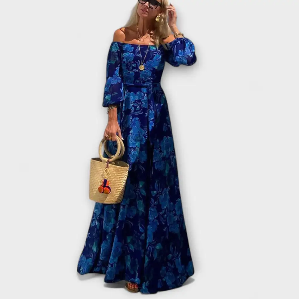 Floral Off Shoulder Maxi Dress