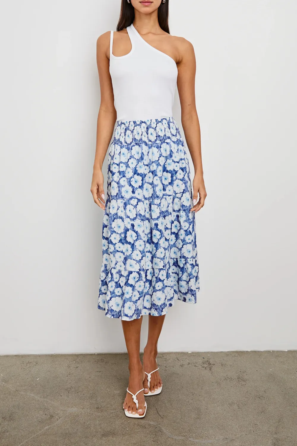 Lace Pleated Double-Layered Women's Midi Skirt
