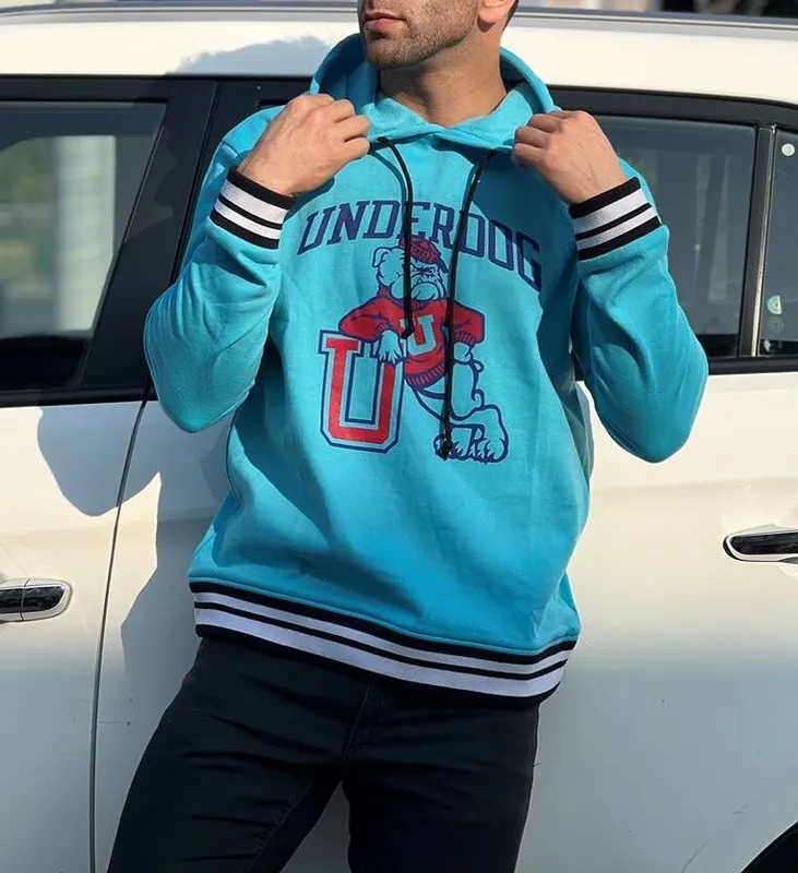 Sky Blue Fleece Hoodie