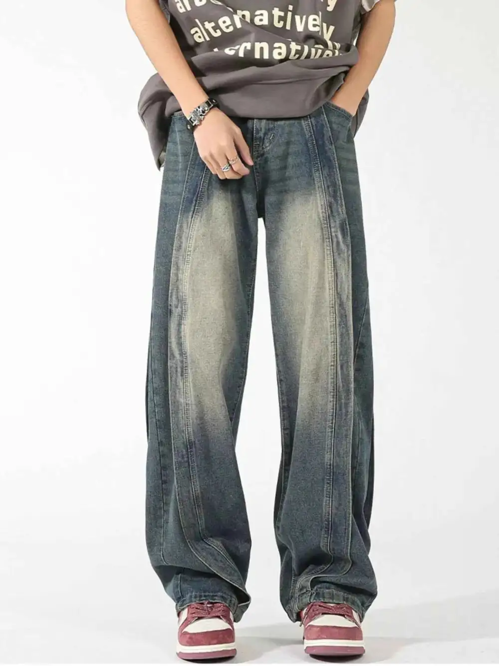Everyday Washed Wide Leg Jeans