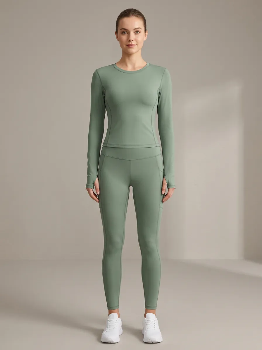 Women's Essential Long Sleeve Leggings Set