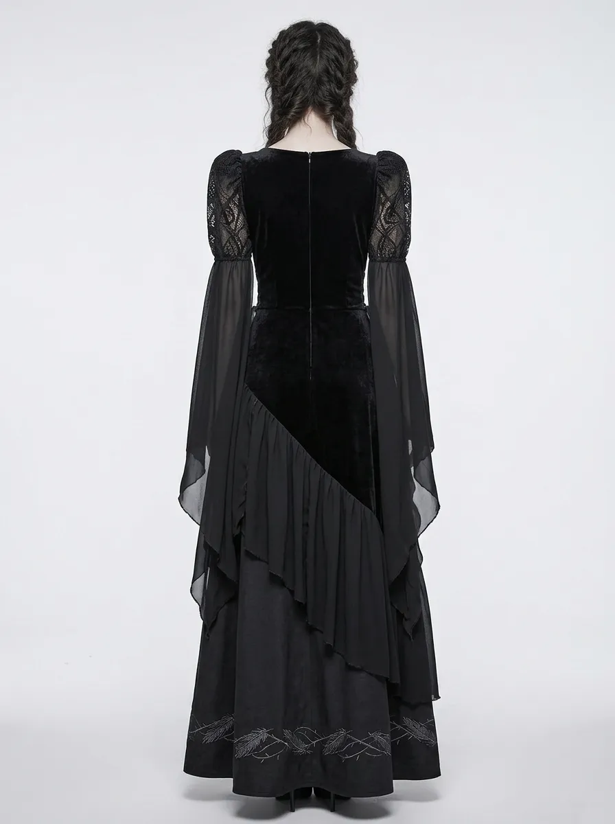 Punk Moon Velvet Gothic Edit Women's Gothic Dress