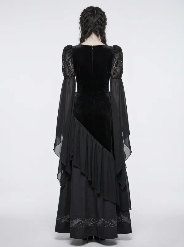 Punk Moon Velvet Gothic Edit Women's Gothic Dress