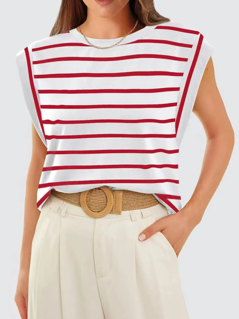 Casual Round Neck Tank