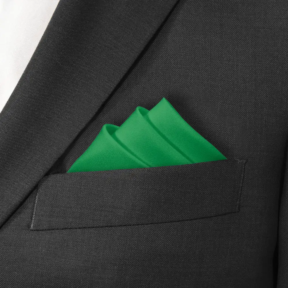 Graceful Understated Solid Pocket Square