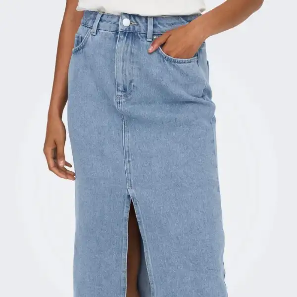 Everyday Midi Denim Skirt