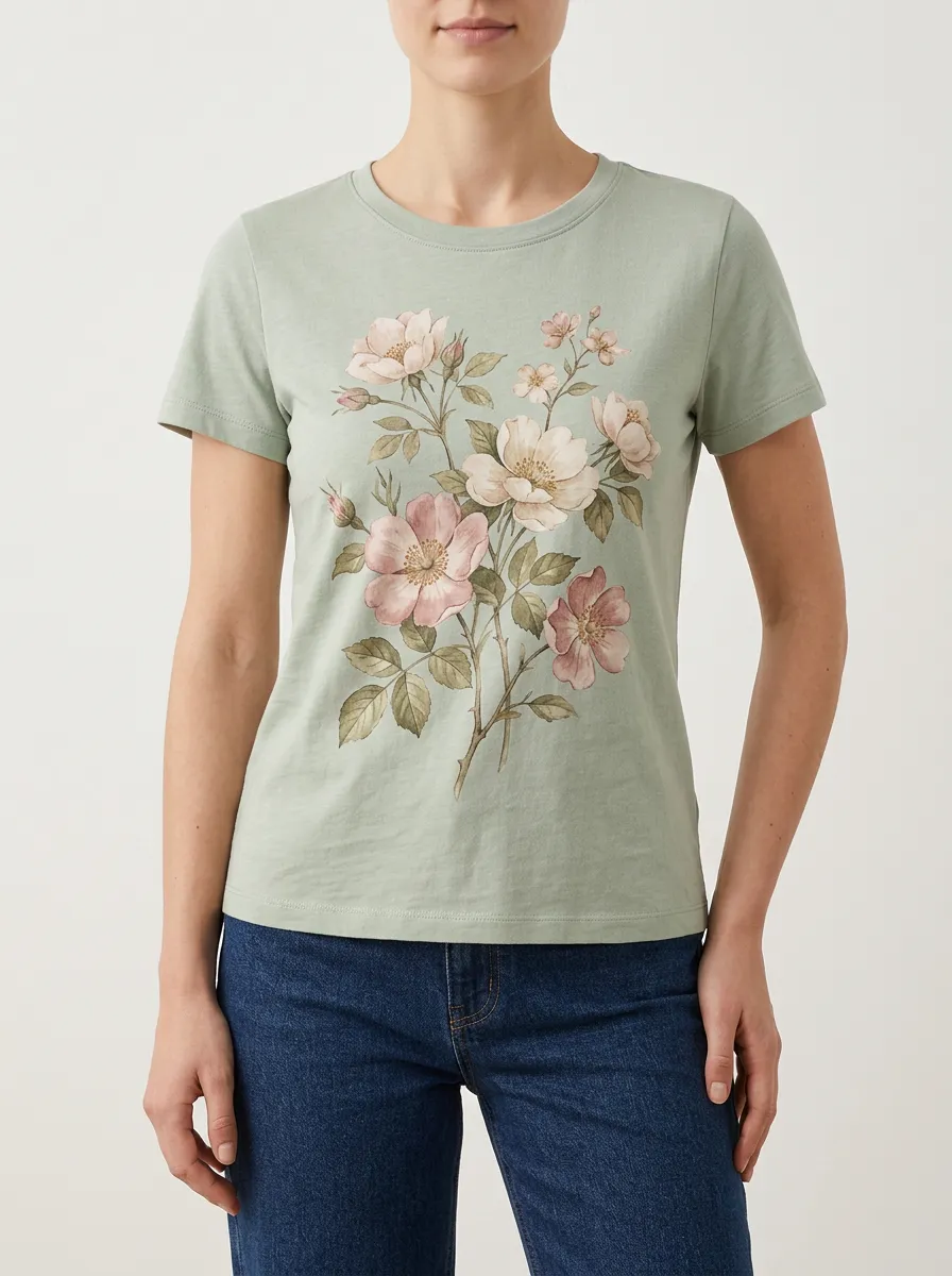 Easygoing Floral T Shirt