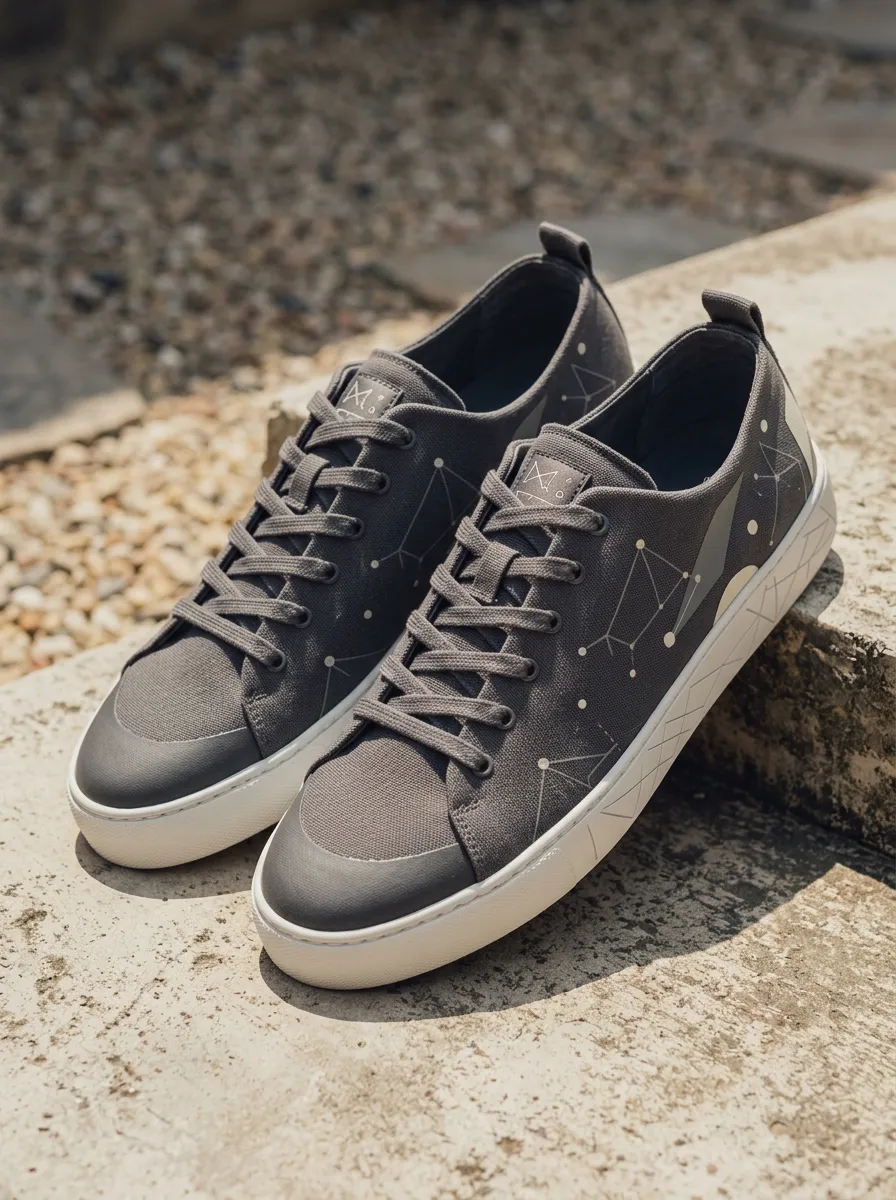 Graphic Canvas Sneakers