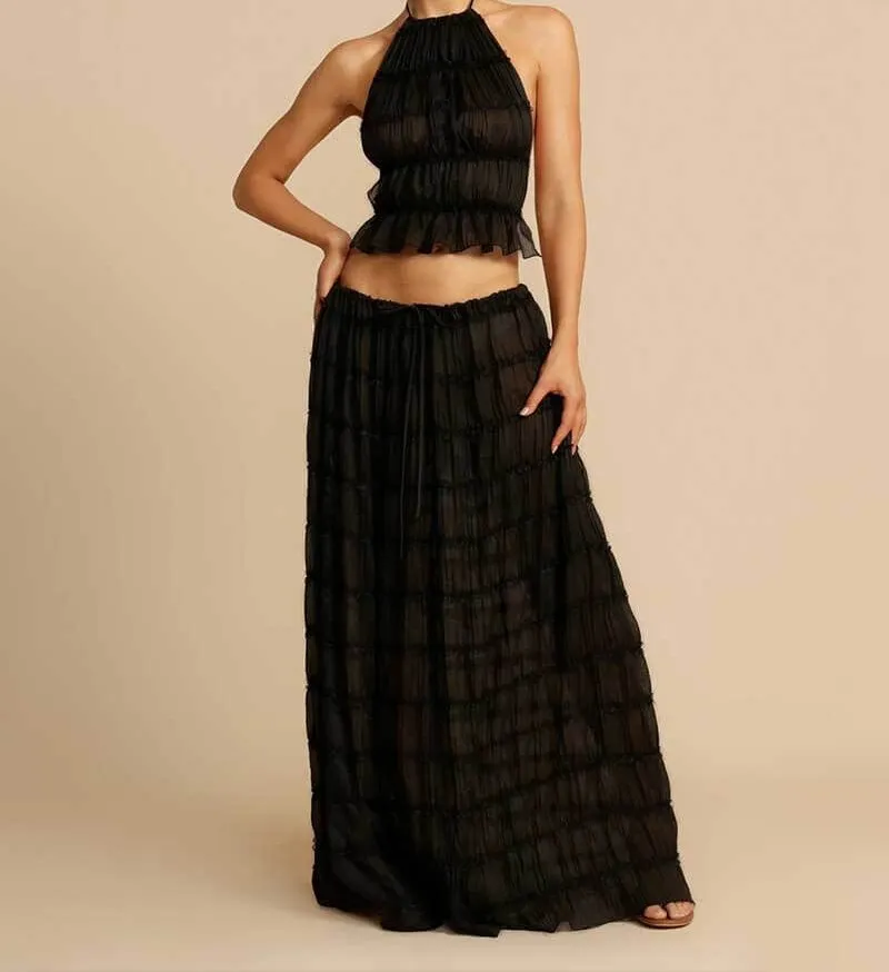 Frill Detail Two-Piece Set