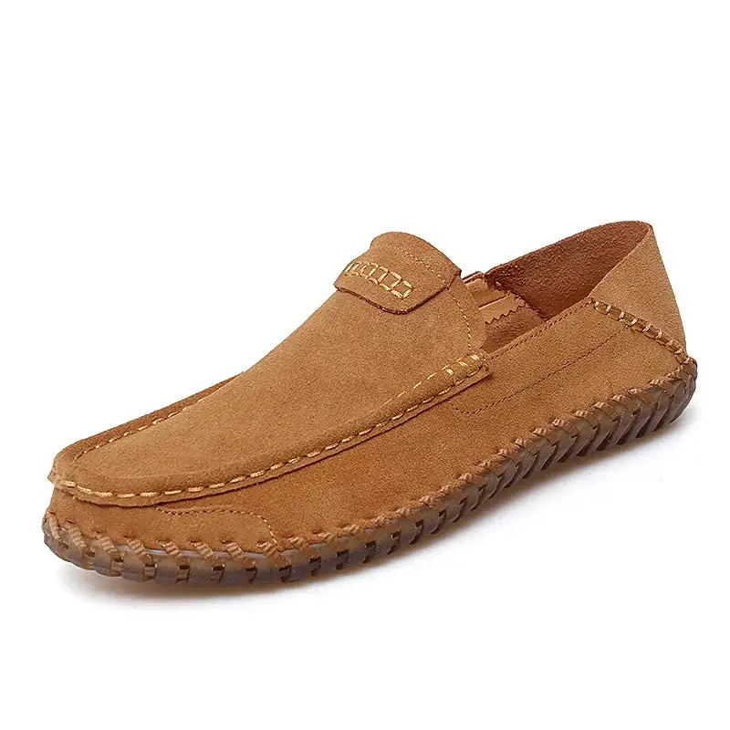 Refined Leather Slip-On Shoes
