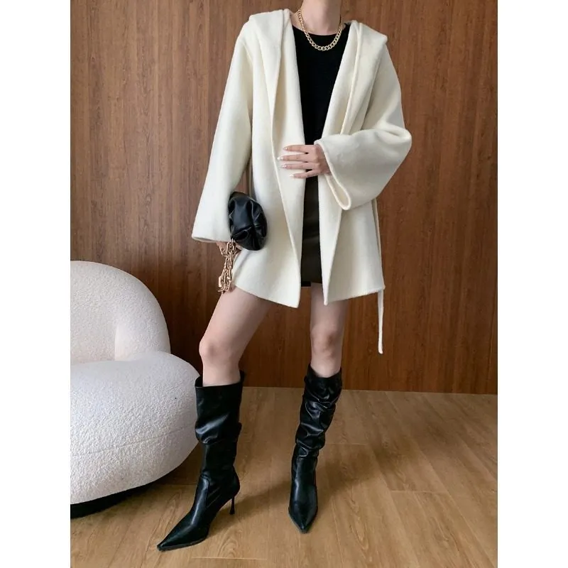 Hooded Relaxed Outerwear Coat